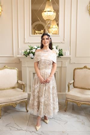 TheElsa | PRENSES ARES BEYAZBEYAZ DANTEL ELBİSELERPrenses Ares Beyaz Çiçekli Özel Tasarım Dantel Nişan Nikah Elbise