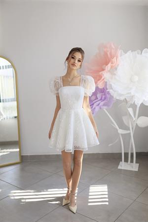 Valeriya Mini Dantel After Parti Tasarım Elbise