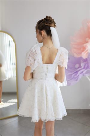 Vasilisa Mini Dantel After Parti Tasarım Elbise