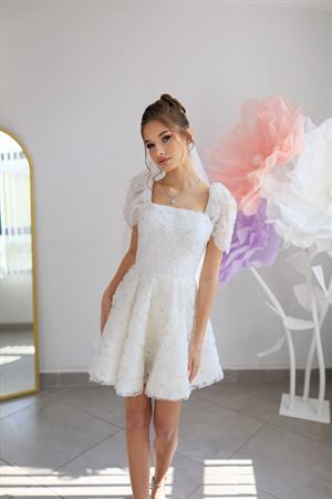 Vasilisa Mini Dantel After Parti Tasarım Elbise