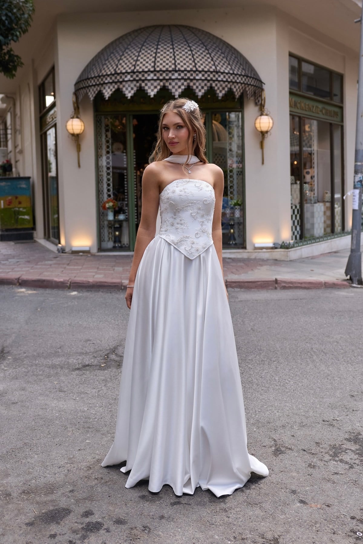 TheElsa | Hera Labella Oval Yaka Beyaz Prenses Korse Etek Nişan Nikah ElbiseBEYAZ DANTEL ELBİSELERHera Labella Oval Yaka Beyaz Prenses Korse Etek Nişan Nikah Elbise
