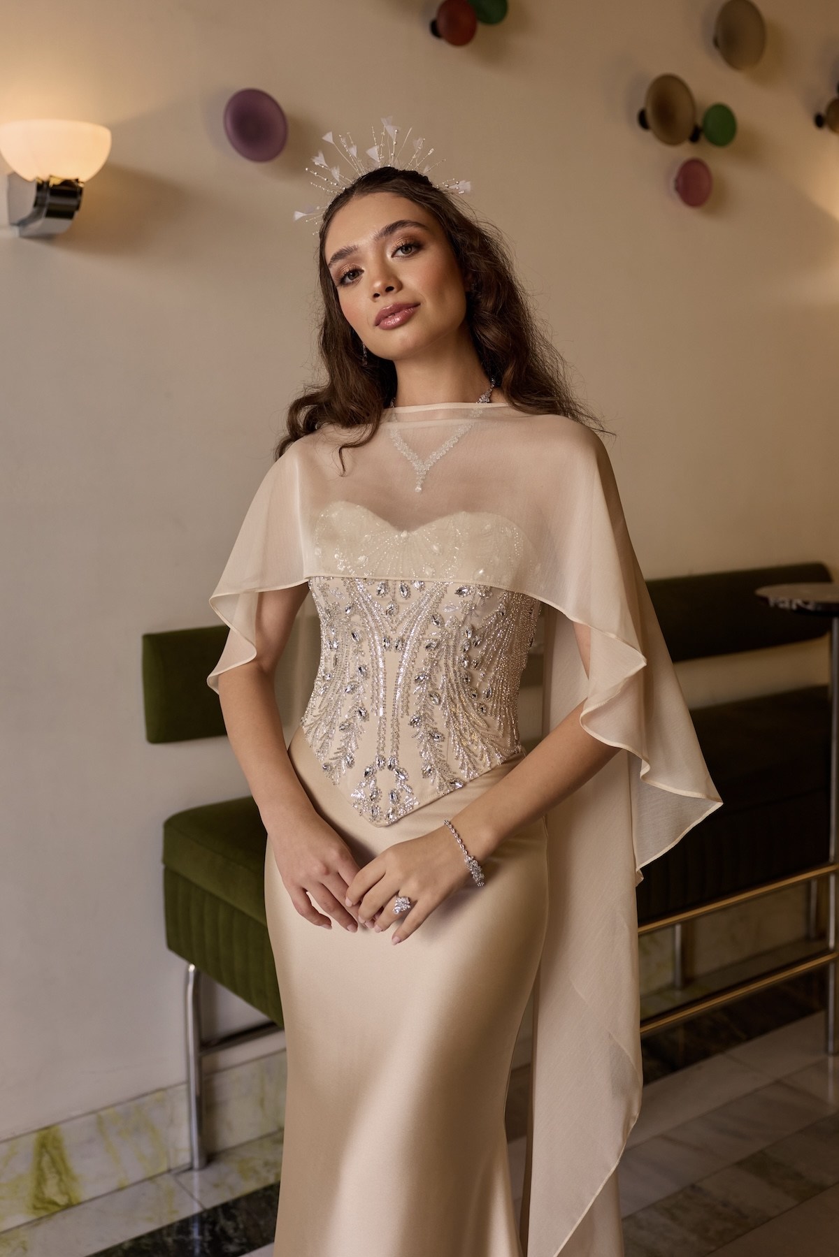 TheElsa | Hera Zena Kalp Yaka Balık Etek Panço Şal Nikah Nişan Söz ElbisesieRENKLİ DANTEL ELBİSELERHera Zena Kalp Yaka Balık Etek Panço Şal Nikah Nişan Söz Elbisesi