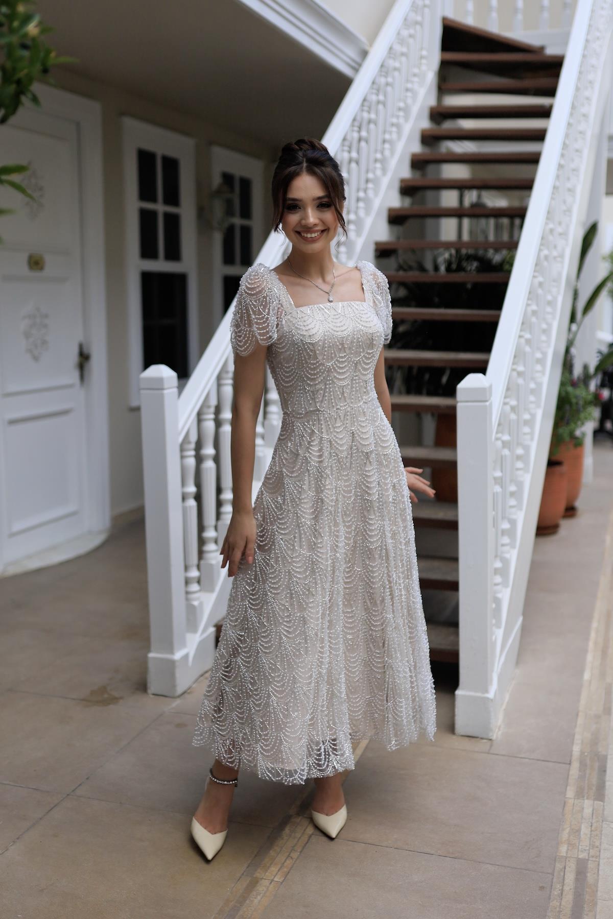 Lucia Özel Tasarım Nişan Abiye Elbise