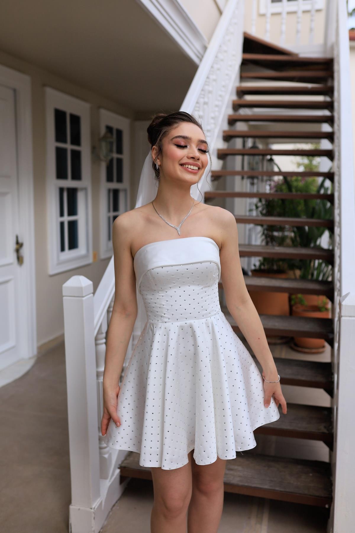 Soprano Mini Stone After Party Design Dress