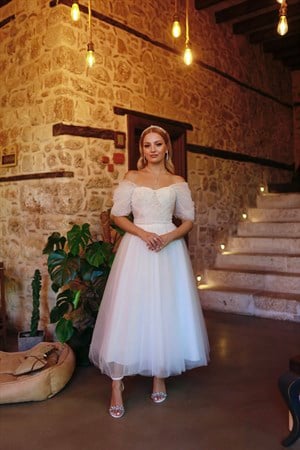 TheElsa | GİYİM | TAKI | Clara İncili Beyaz Özel Tasarım Tül Nikah Elbisesi#ÇOK SATANLARClara İncili Beyaz Özel Tasarım Tül Nikah Elbisesi