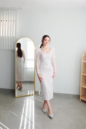 TheElsa | Kişiye Özel Üretim Abiye Elbise | Melinda Beyaz Pudra Dantel Özel Tasarım Abiye ElbiseDANTEL ELBİSELERMelinda Beyaz Pudra Dantel Özel Tasarım Abiye Elbise