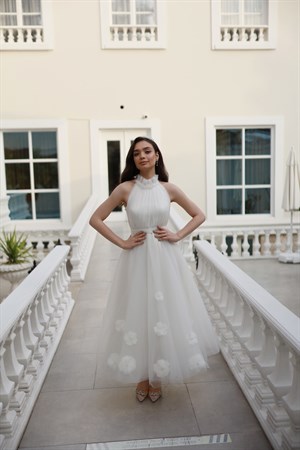 TheElsa | GİYİM | TAKI | Rose Beyaz Özel Tasarım Tül Abiye Nikah ElbisesiELBİSERose Beyaz Özel Tasarım Tül Abiye Nikah Elbisesi