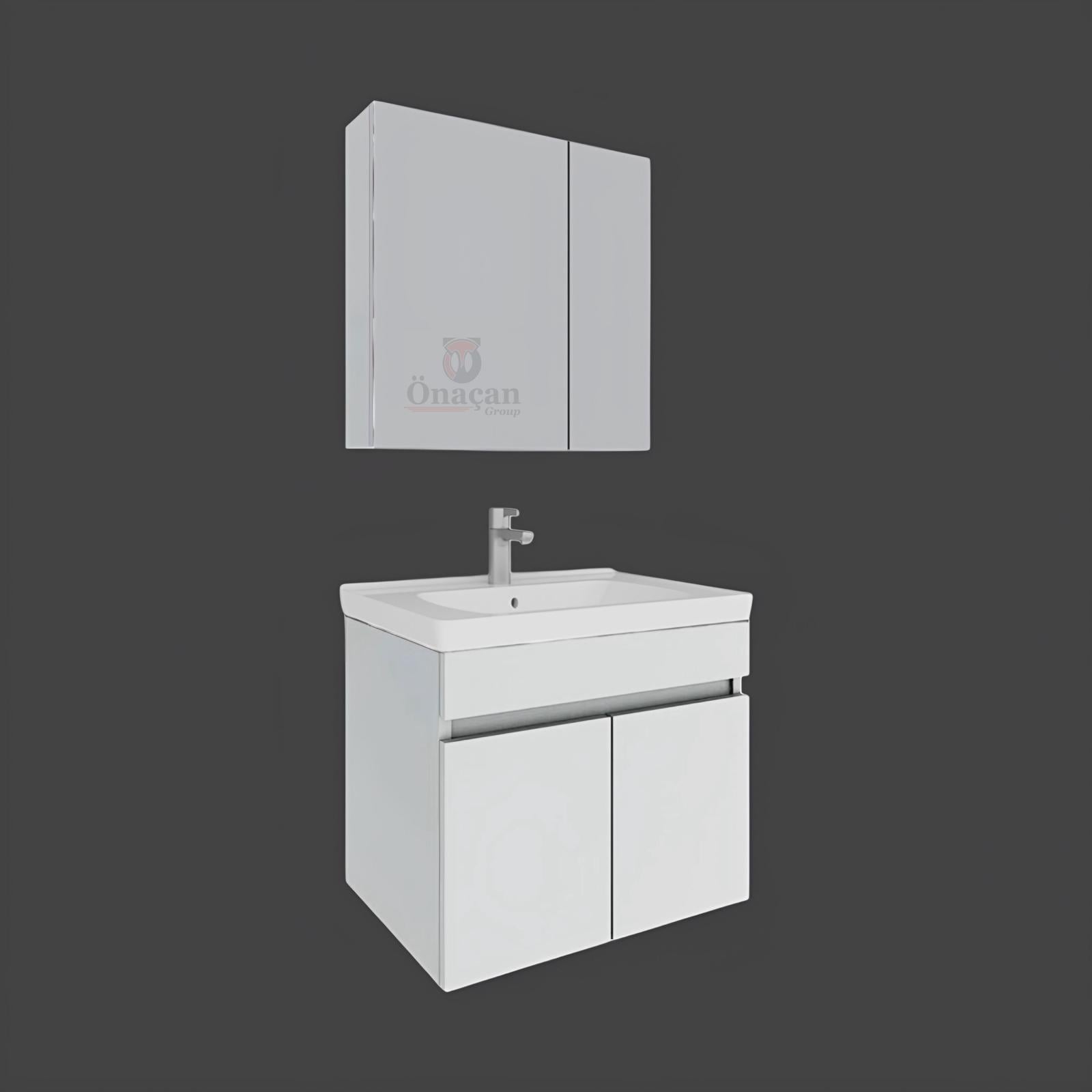 Bagno Gizem 65Cm Beyaz Banyo Dolabı