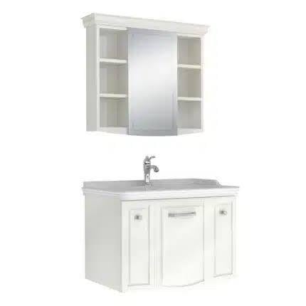 Kale Banyo Arte+ 80cm Krom Kulplu Banyo Dolabı