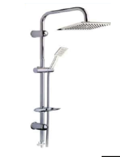 Vitkar Robot Krom Kare Duş Seti