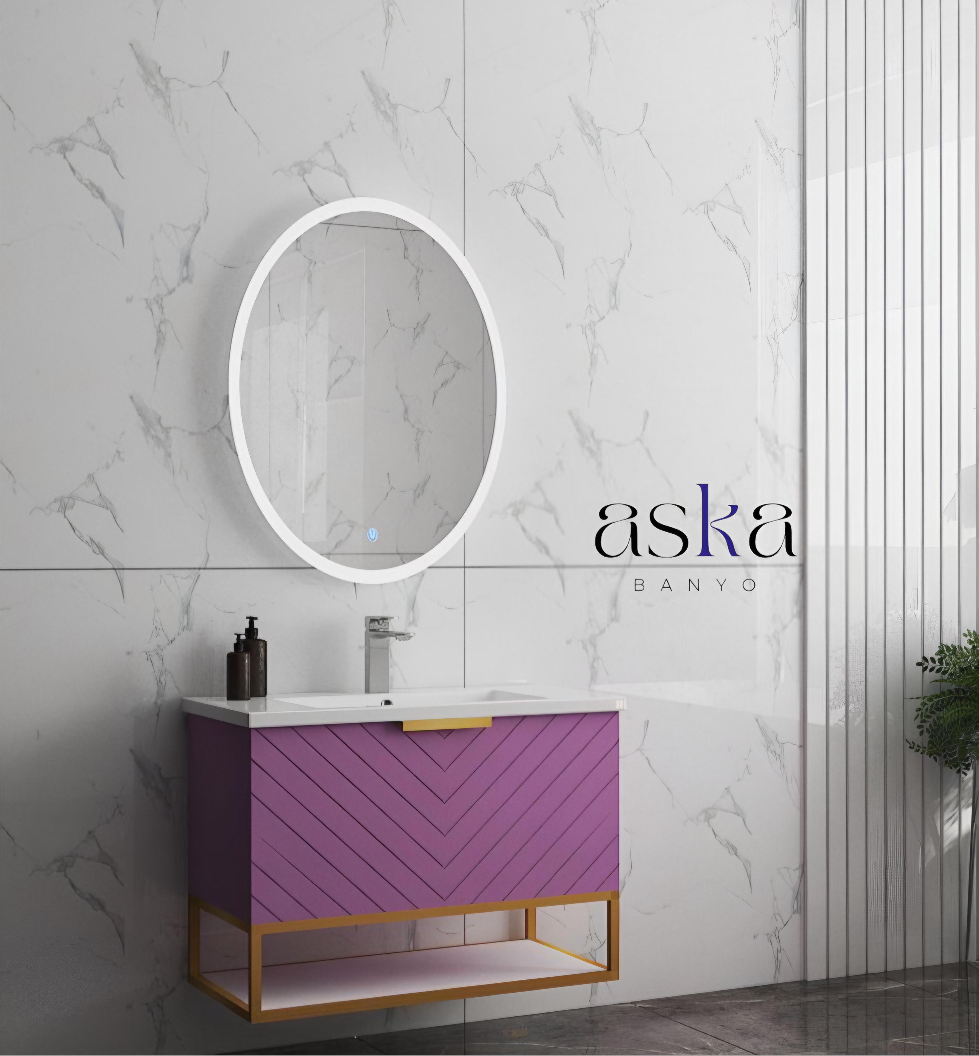 Aska Banyo 80Cm Aden Banyo Dolabı