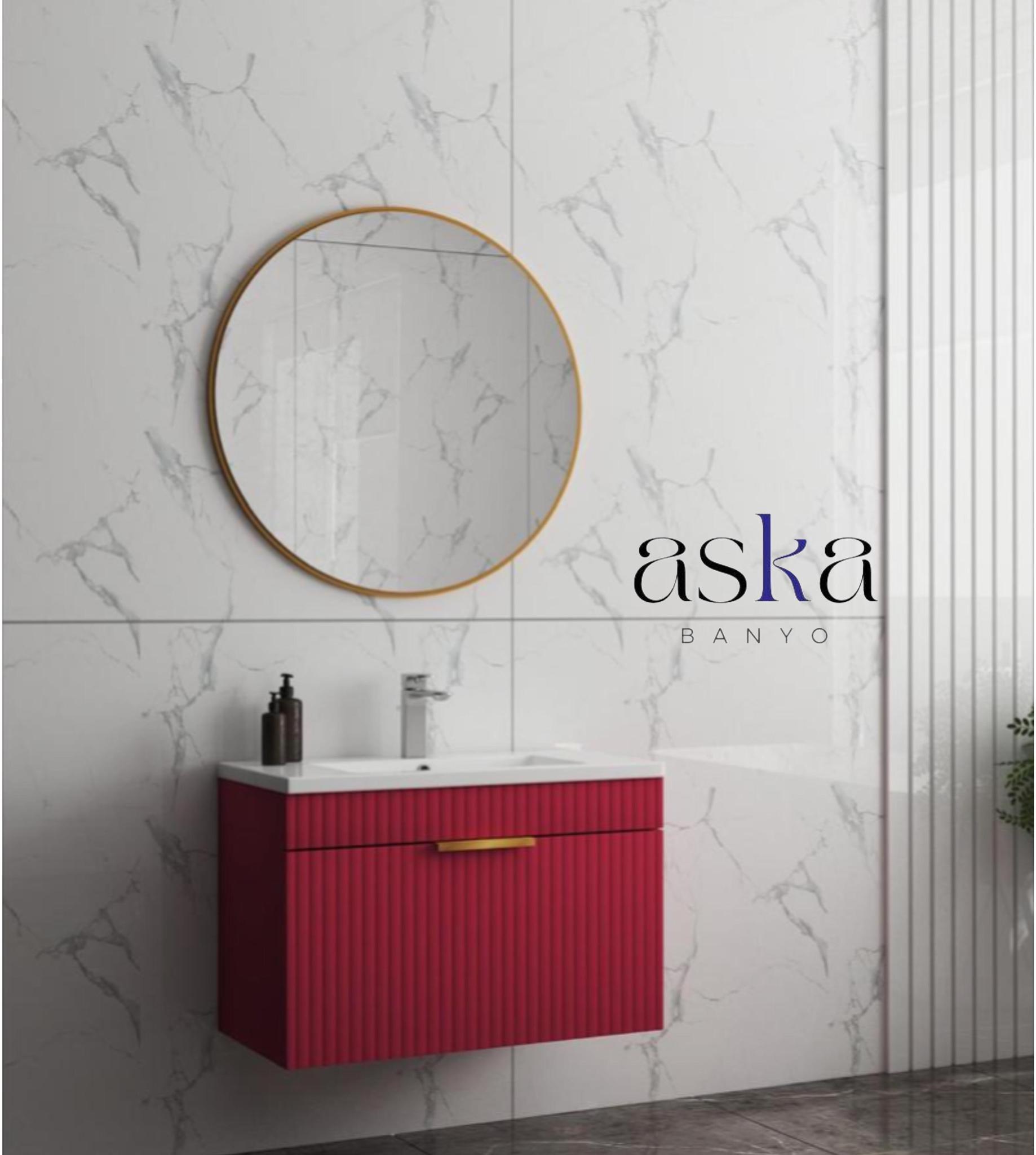 Aska Banyo Pera 80Cm Banyo Dolabı