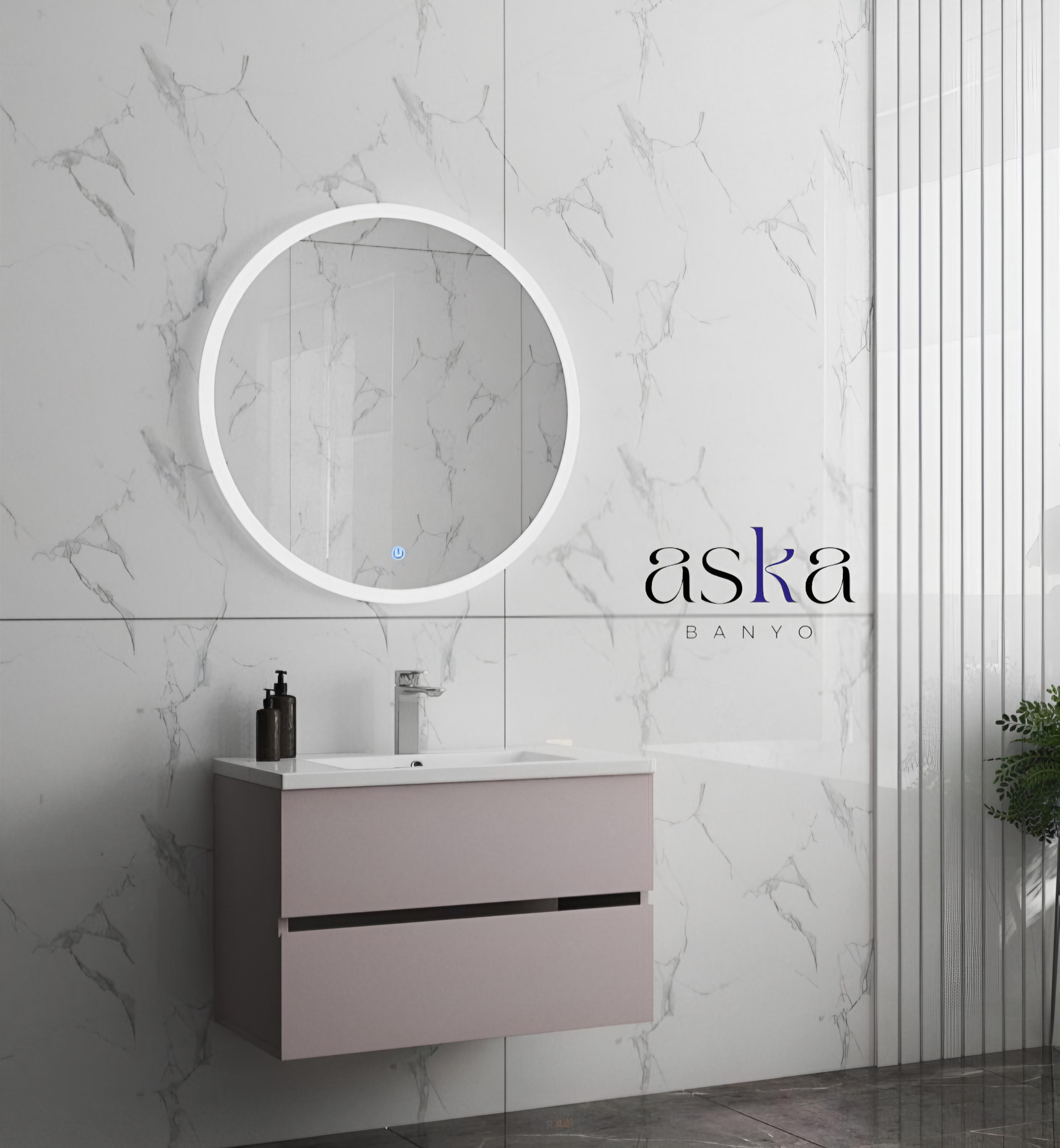 Aska Banyo Simirni 80Cm Banyo Dolabı