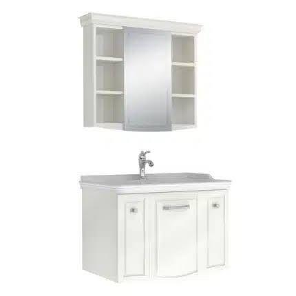 Kale Banyo Arte+ 80cm Krom Kulplu Banyo Dolabı