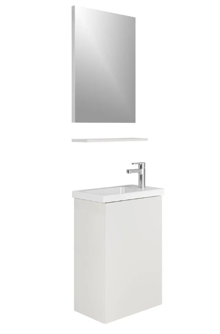 Kale Banyo Minimalist 50Cm Beyaz (Aksesuarsız) Banyo Dolabı