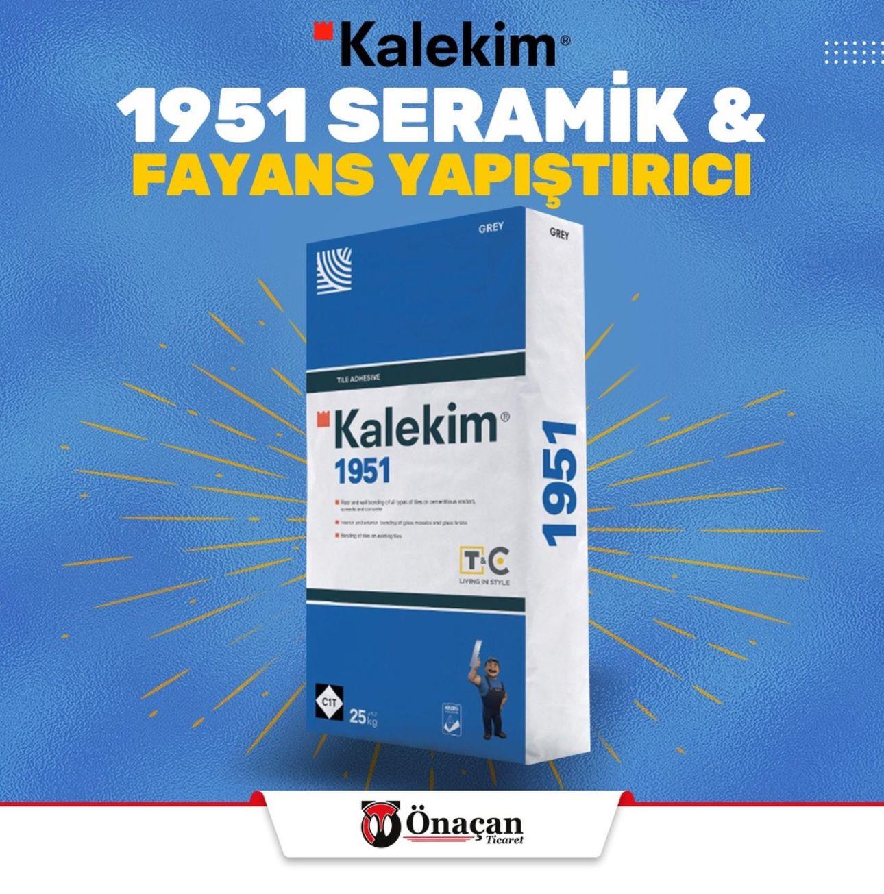 Kalekim 1951 Gri Seramik ve Fayans Yapıştırıcısı