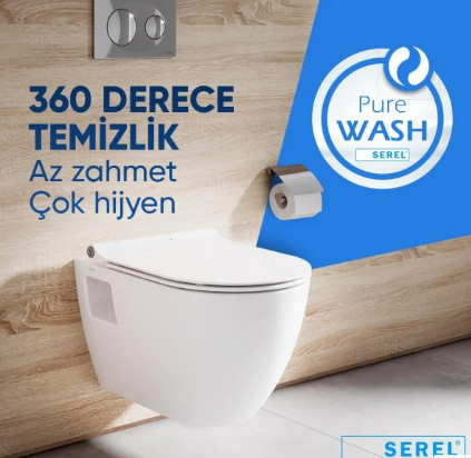 Serel Smart Kanalsız Yuvarlak Asma Klozet