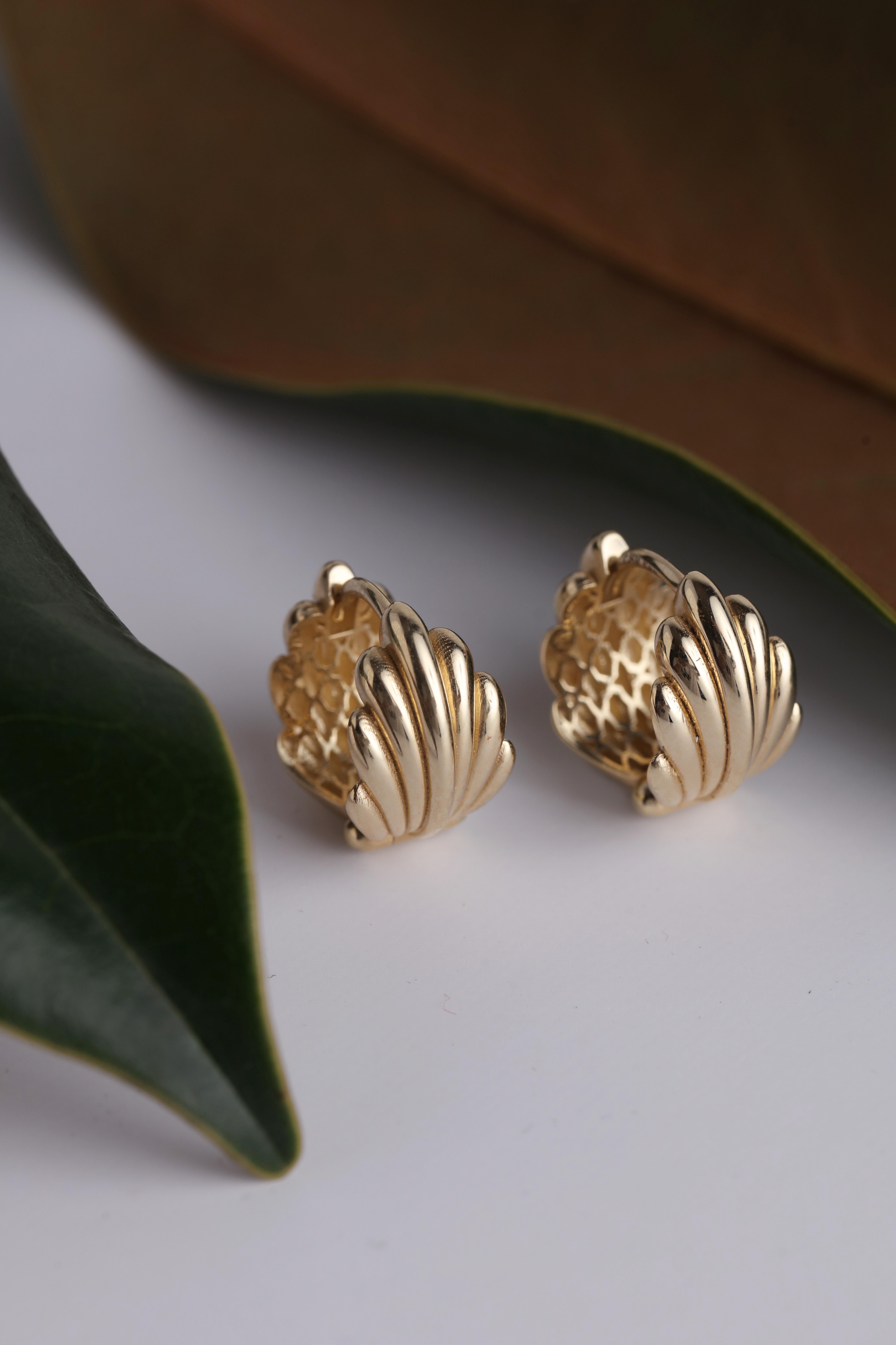  14 Ayar Altın Halka Küpe