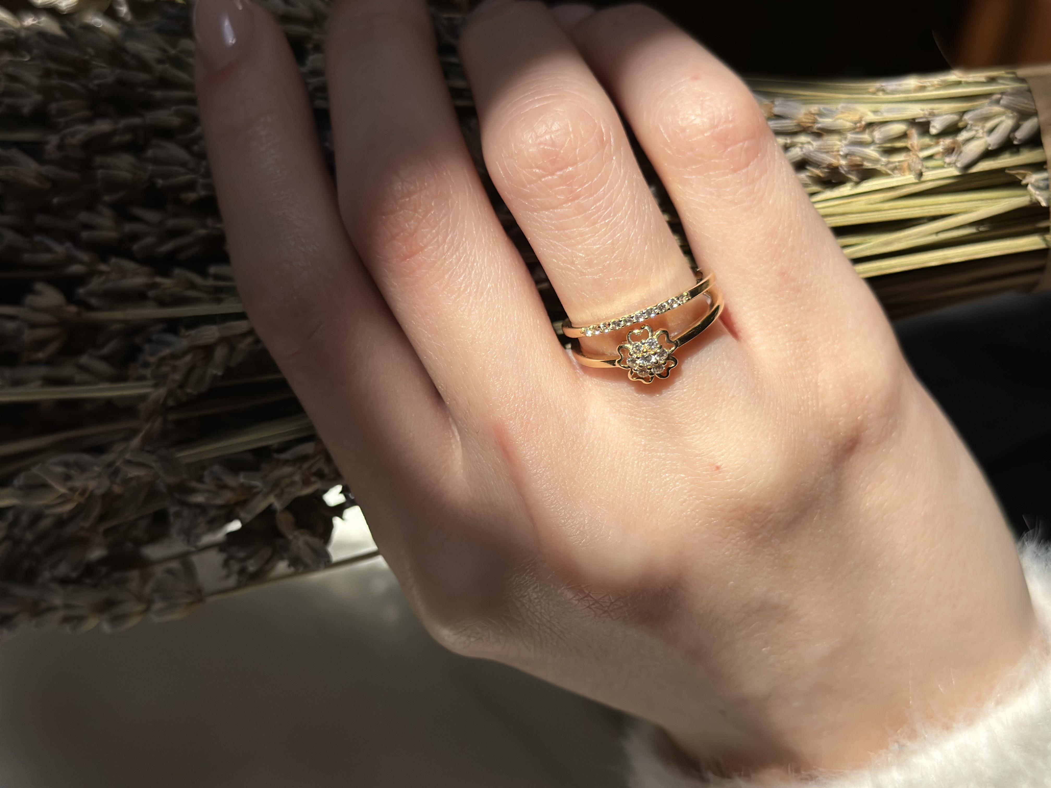 Kalemli Yüzük | Jewelina Altın Yüzük