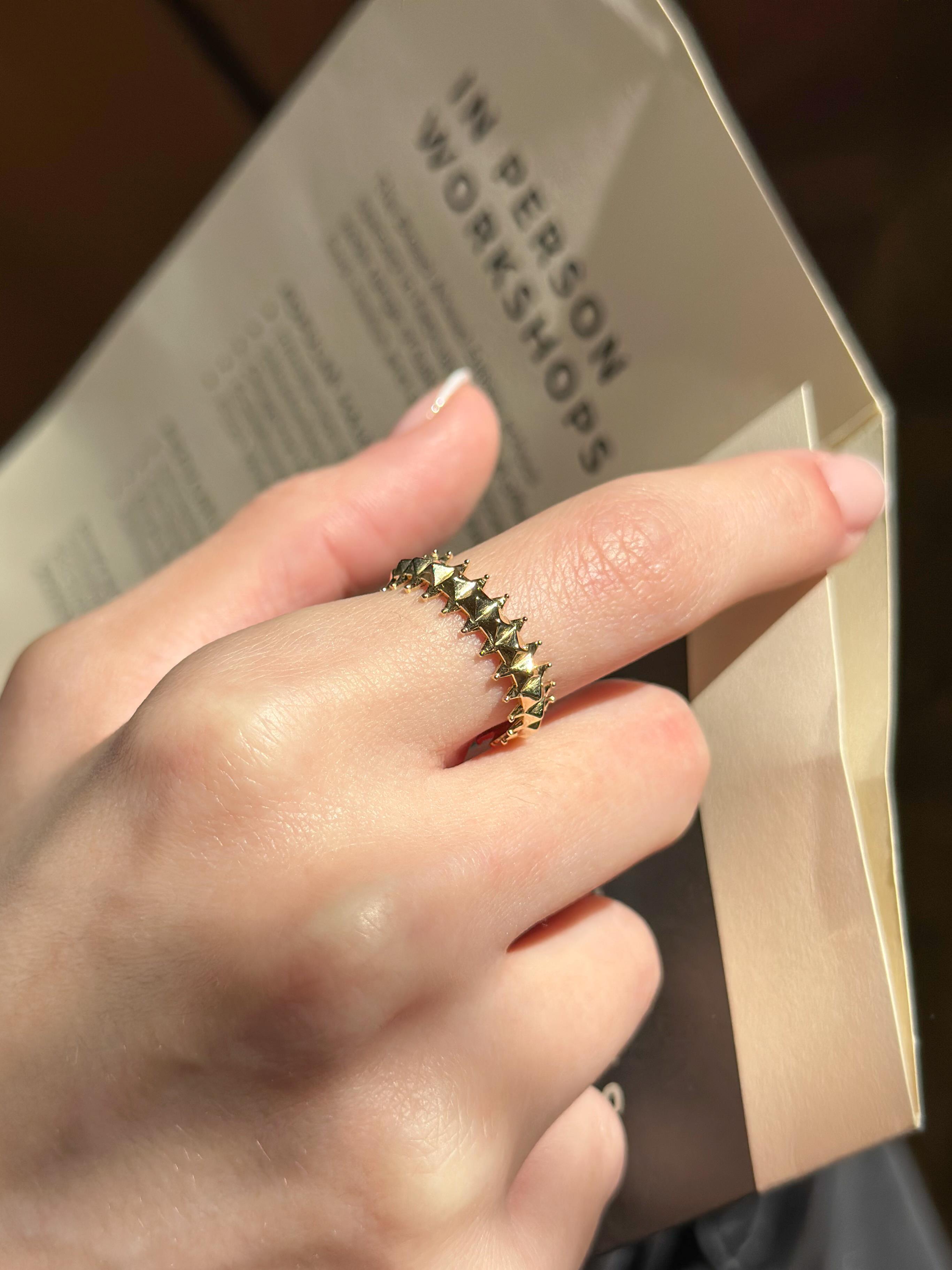 14 Ayar Altın Çivi Yüzük