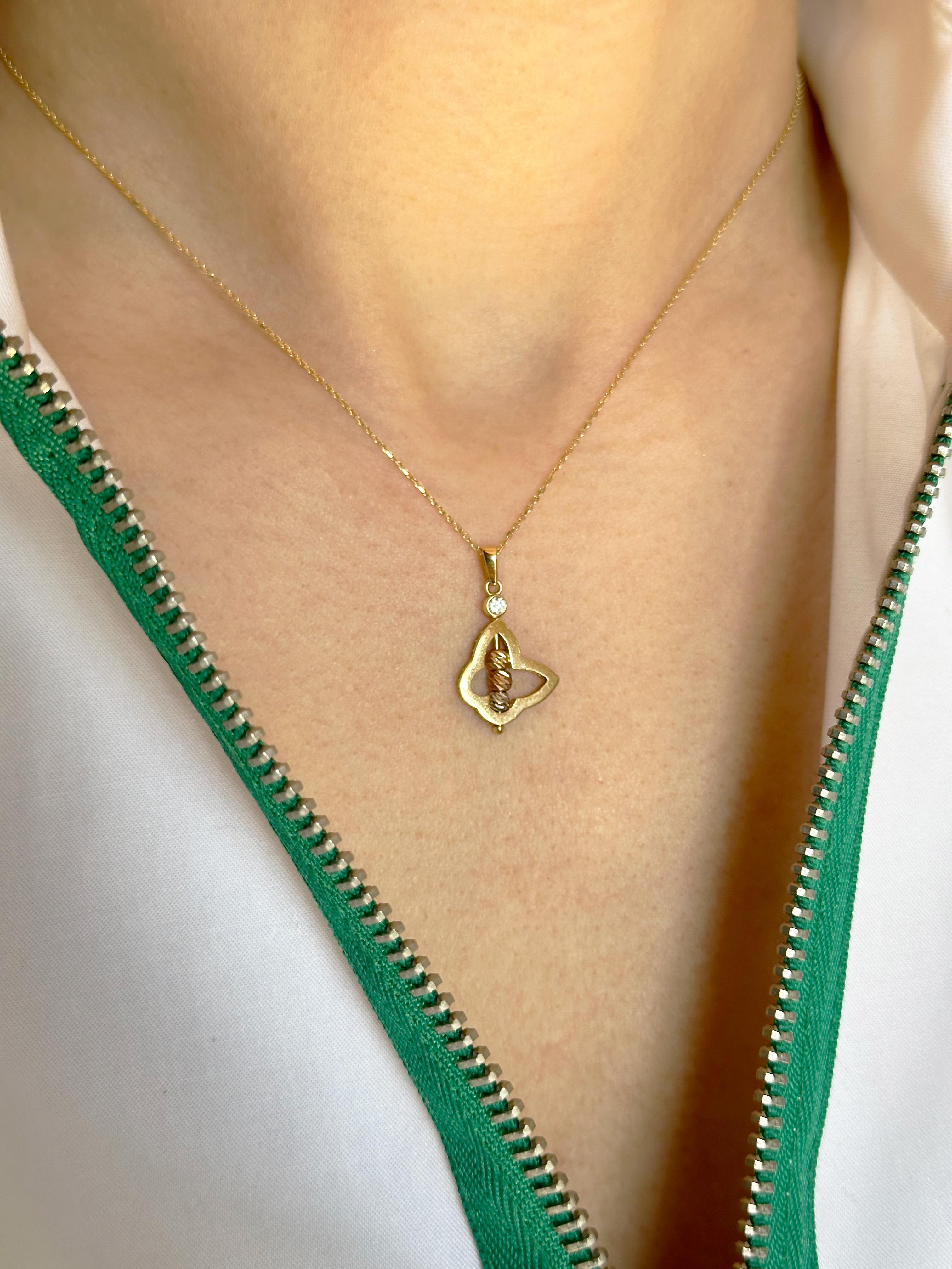 Göz Kalp Kolye | Jewelina Kalemli Dorika Kelebek Kolye