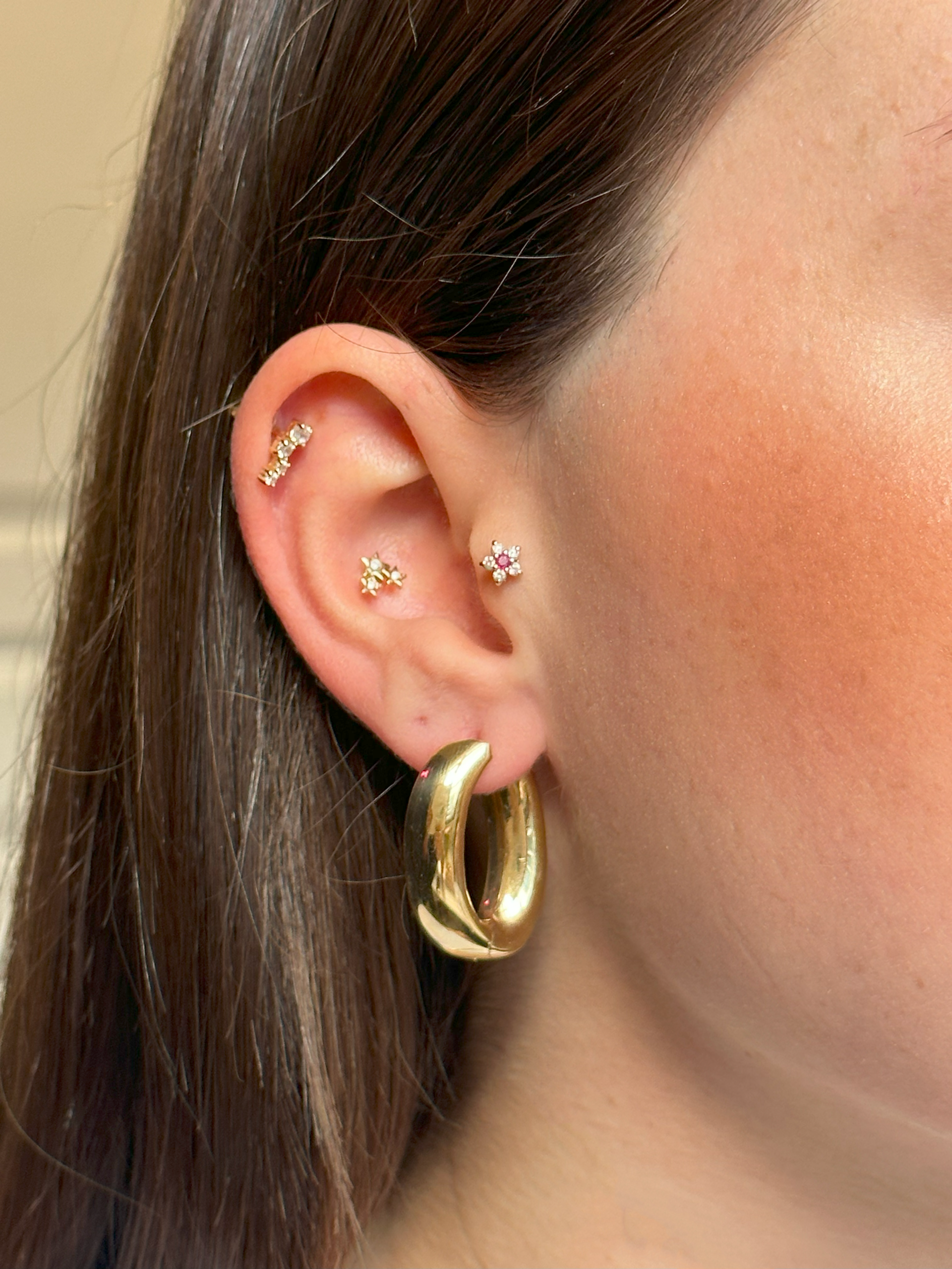 Kalın Halka Küpe | Jewelina Kalın Halka Küpe