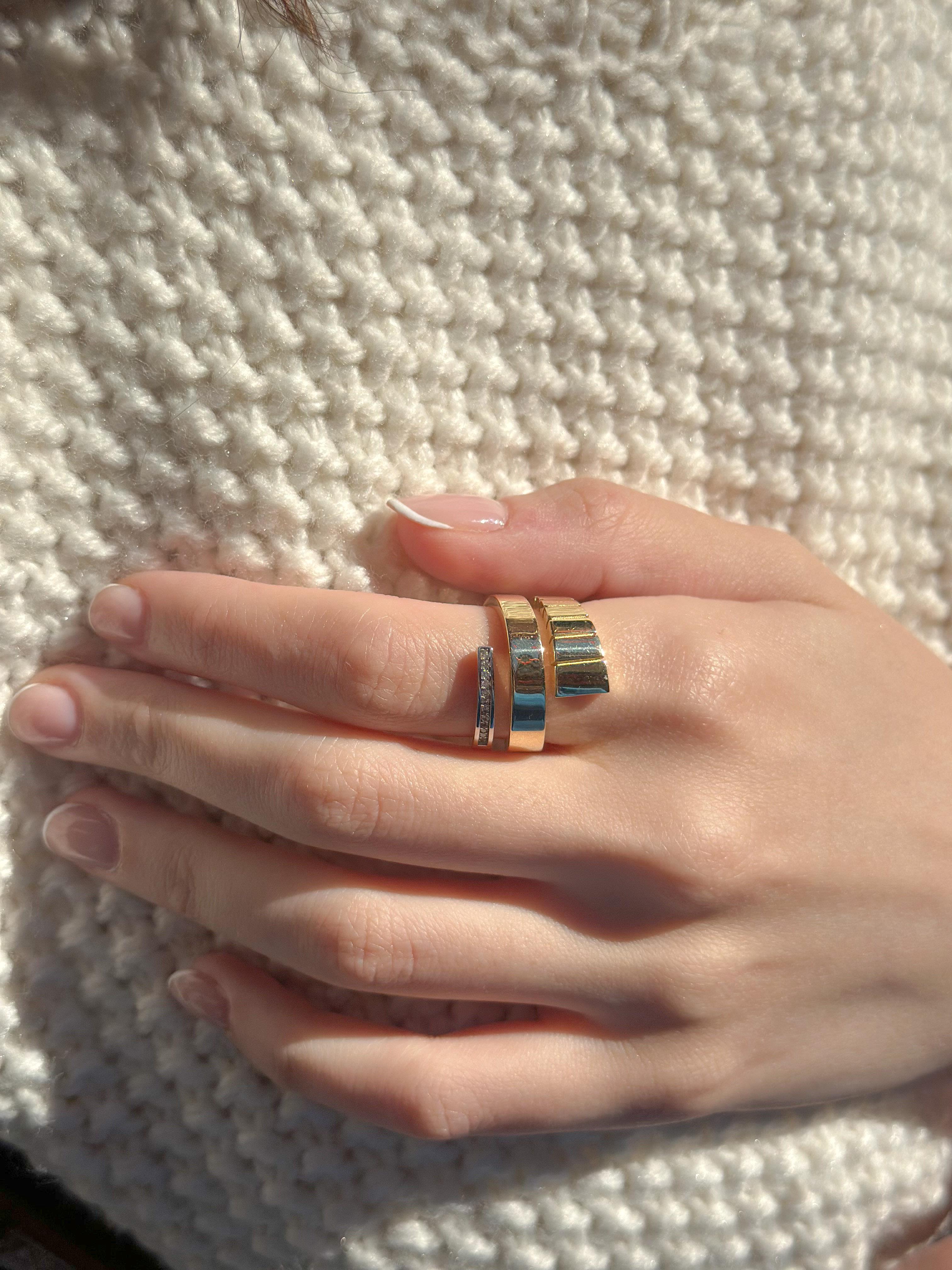 14 Ayar Altın Luster Yüzük