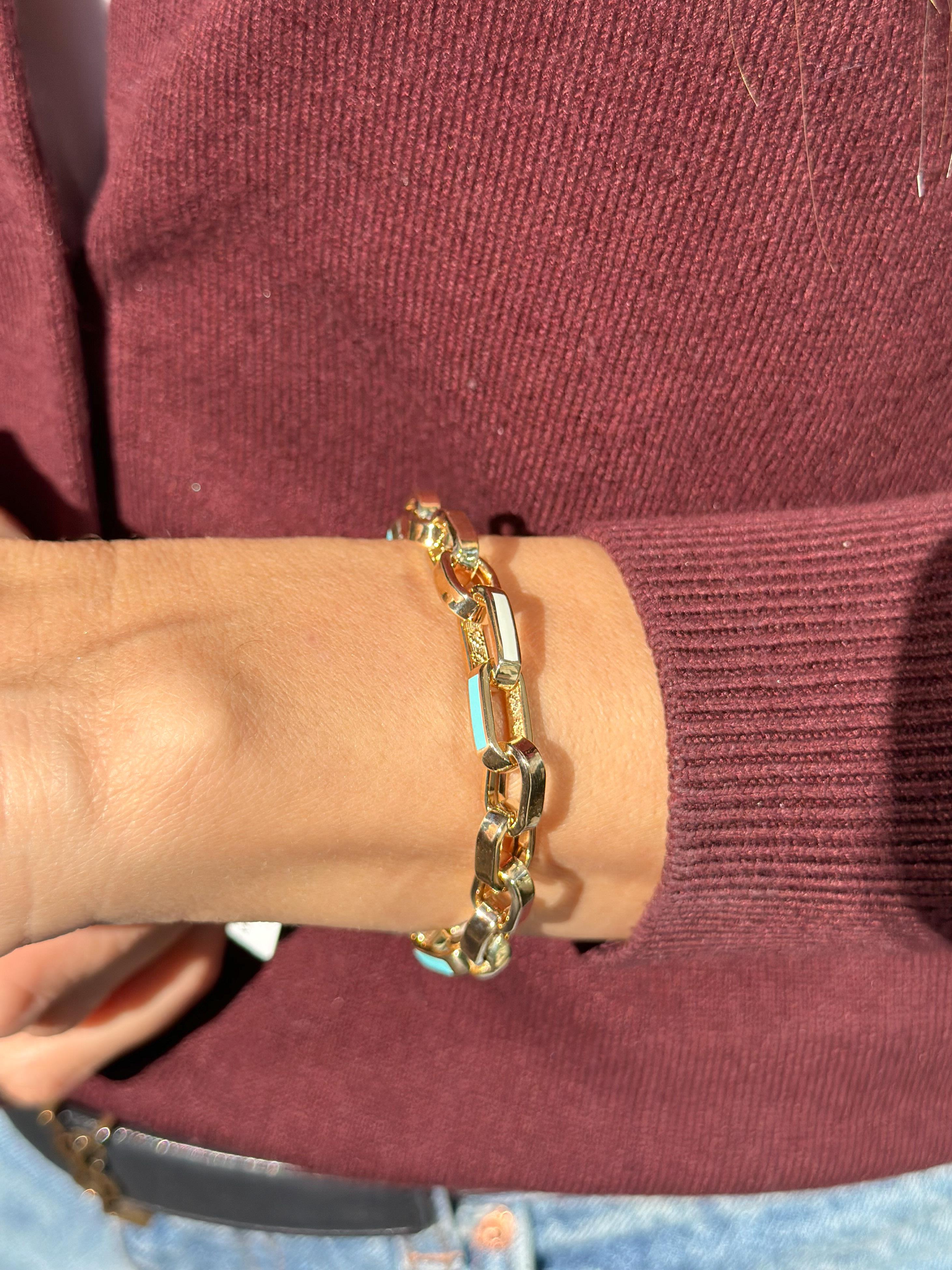 Mineli Ataç Zincir Bileklik | Jewelina Mineli Ataç Zincir Bileklik