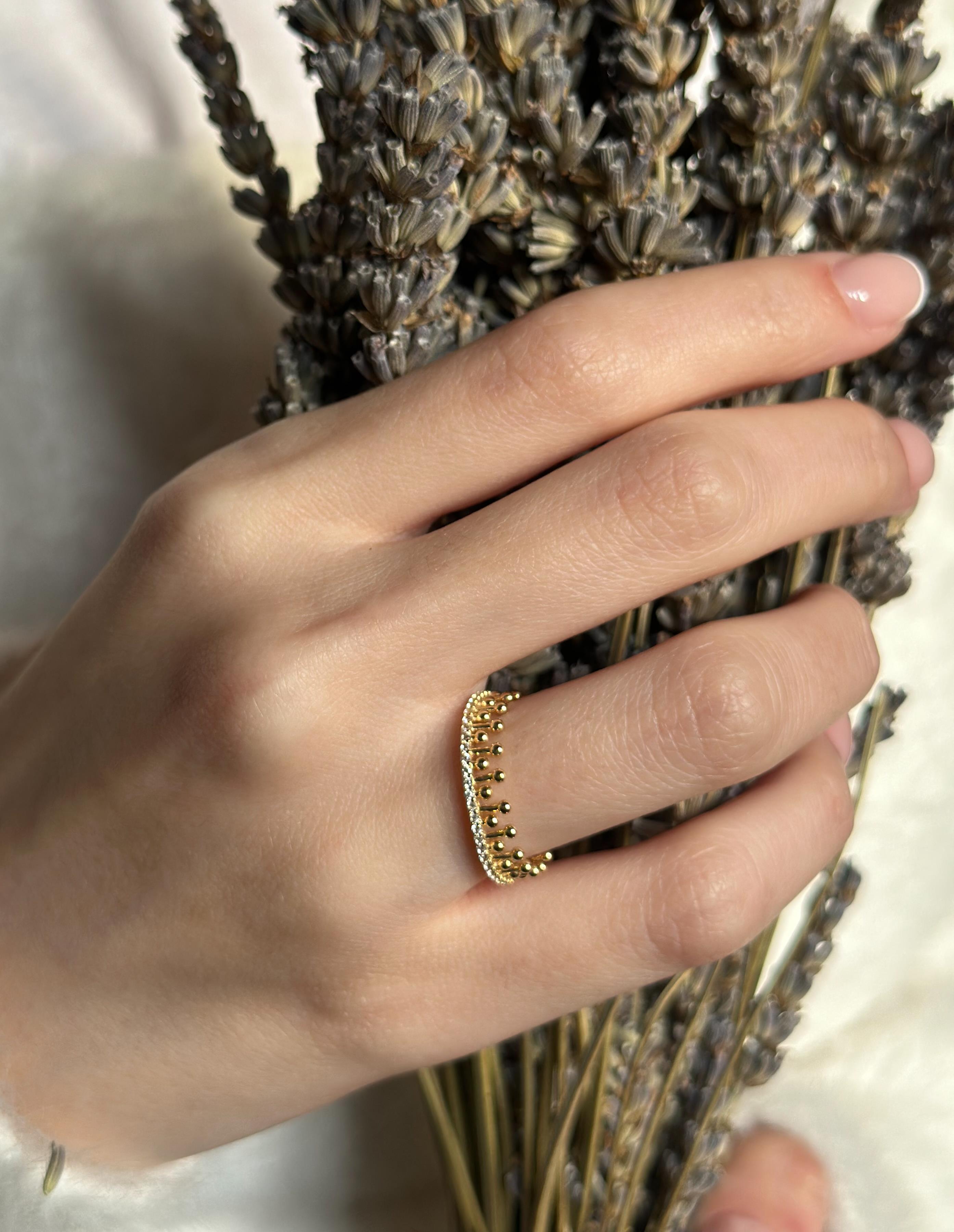 14 Ayar Altın Taç Yüzük