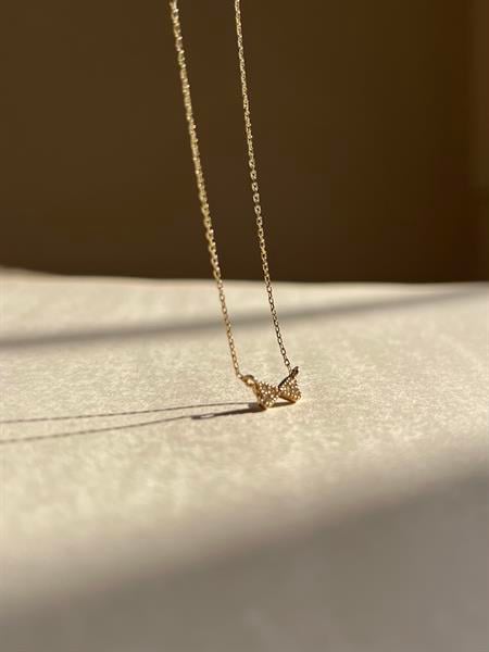  14 Ayar Altın Kurdele Kolye