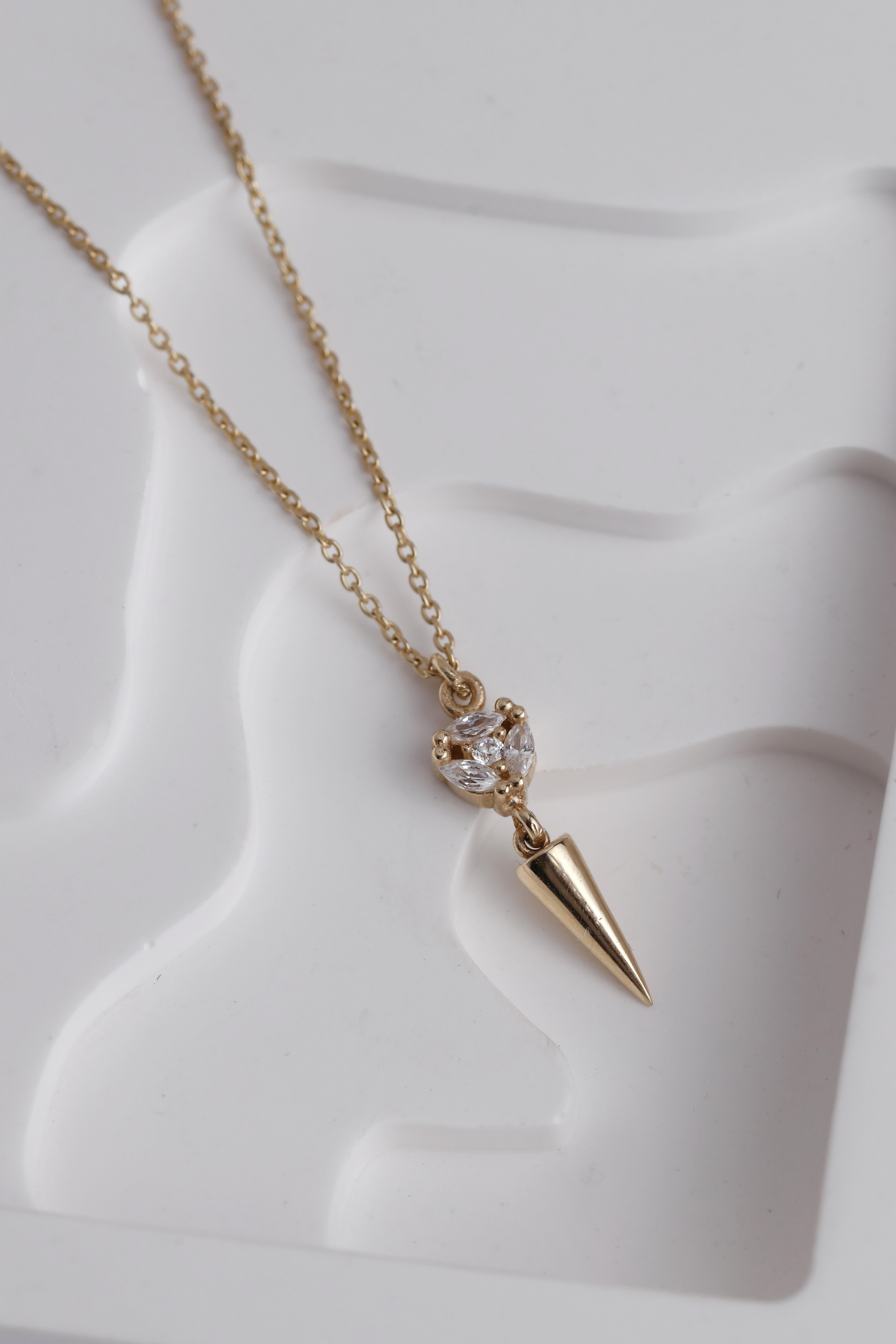  14 Ayar Altın Minimal Kolye