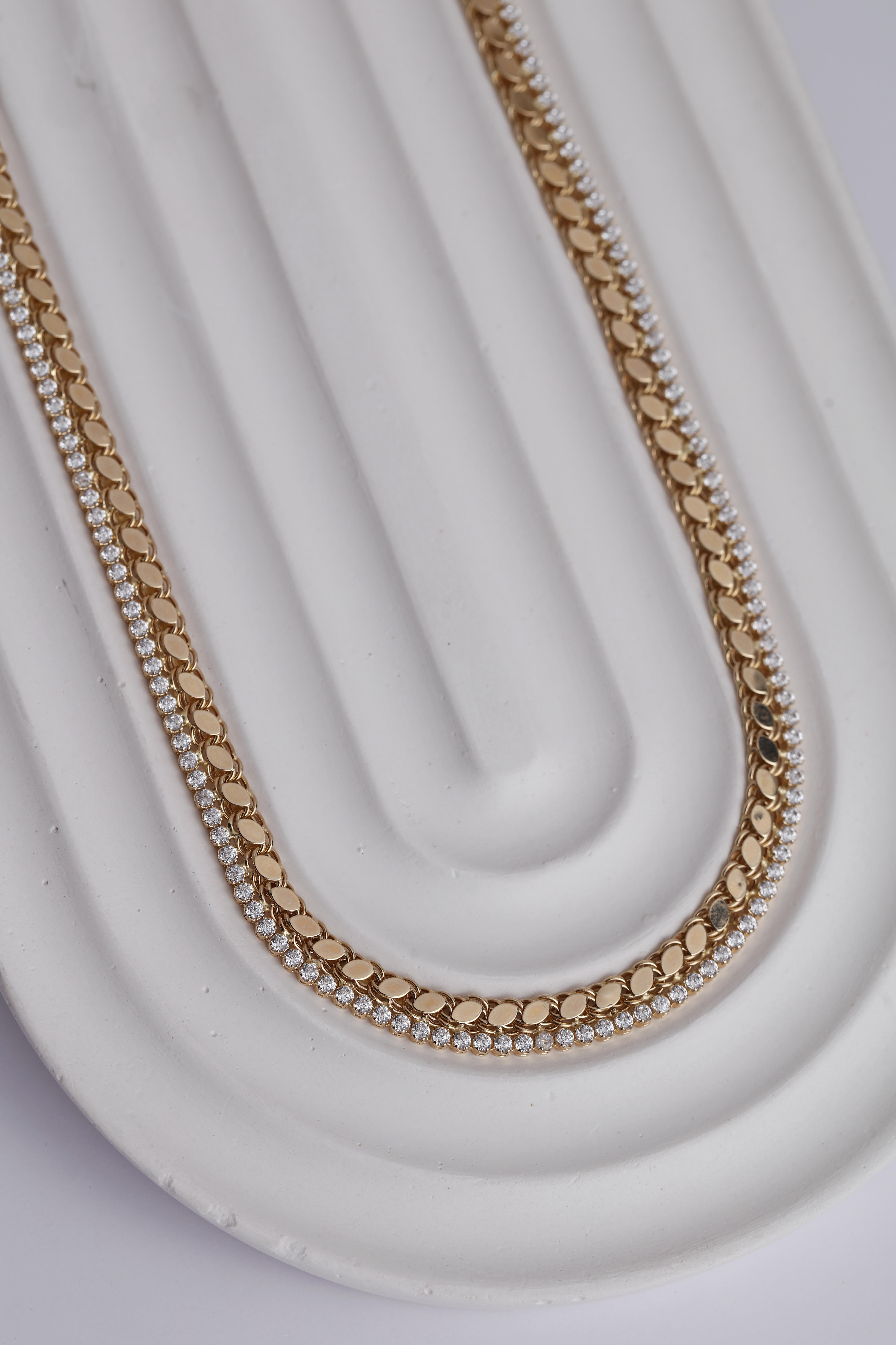  14 Ayar Altın Su Yolu Arpa Kolye