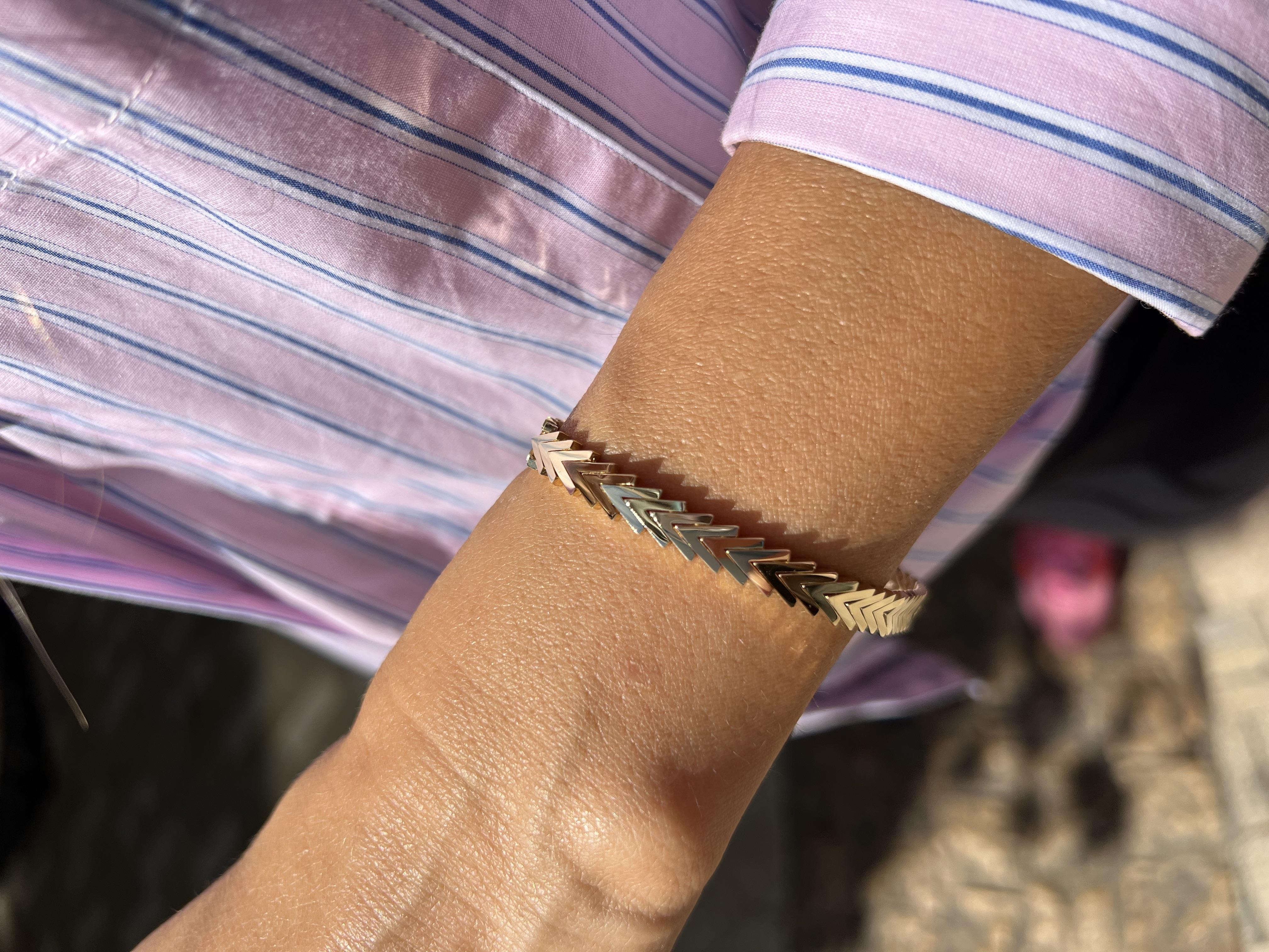 Kalemli Zincir Bileklik | Jewelina Rose Balık Sırtı Bileklik