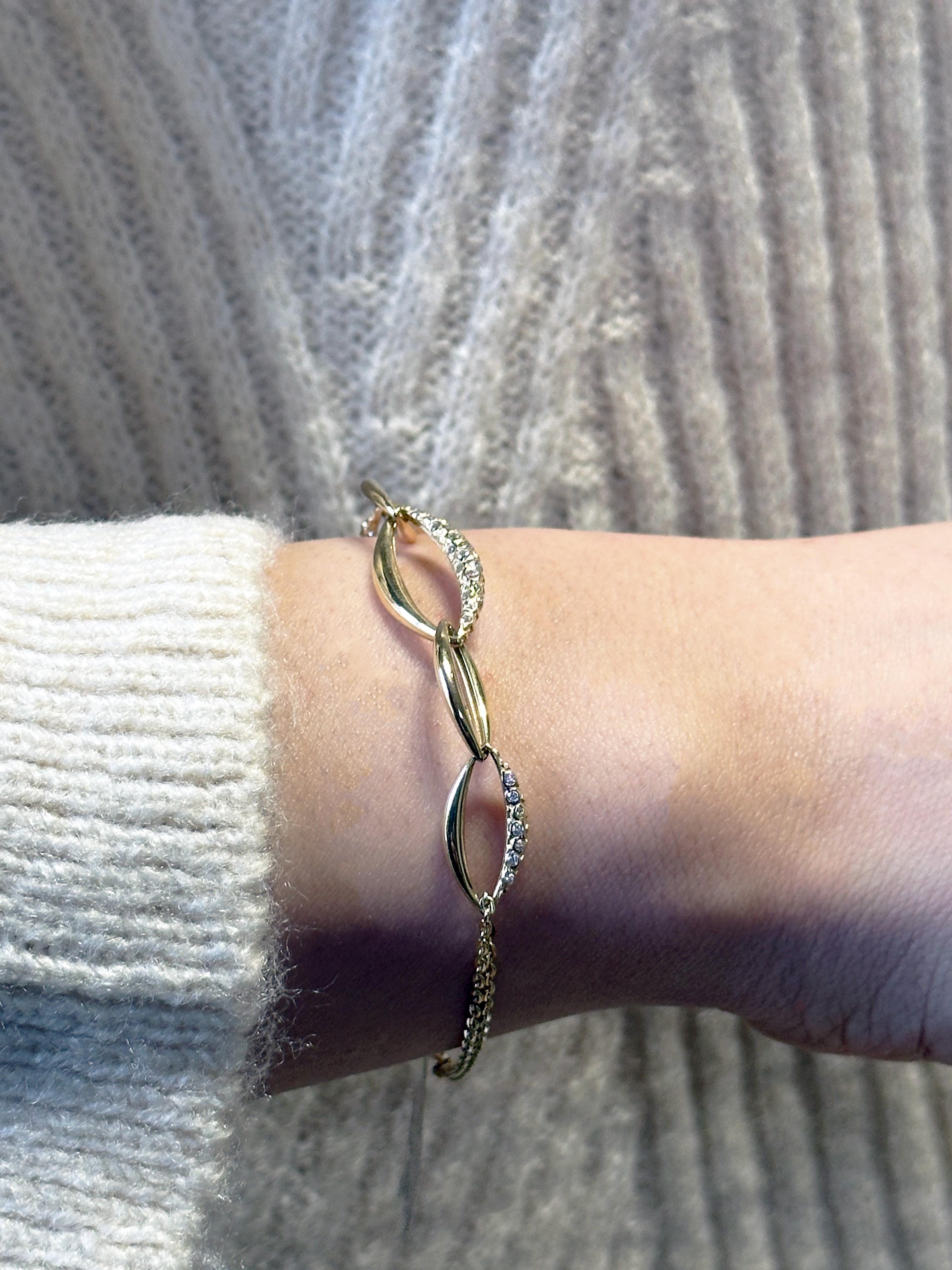İnce Zincirli Gurmet Bileklik | Jewelina Store Taşlı Bileklik