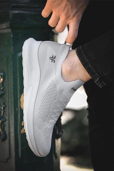 Yeni Sezon Bağcıksız Triko Erkek Sneaker - Morenica