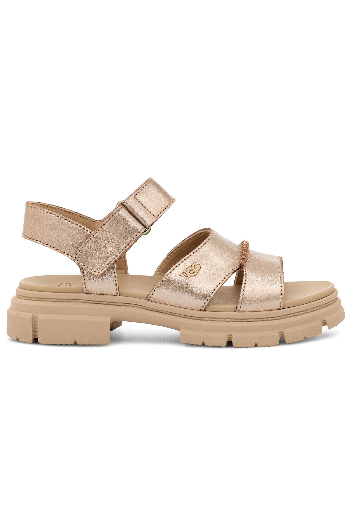 K ASHTON ANKLE STRAP LIGHT GOLD METALLIC