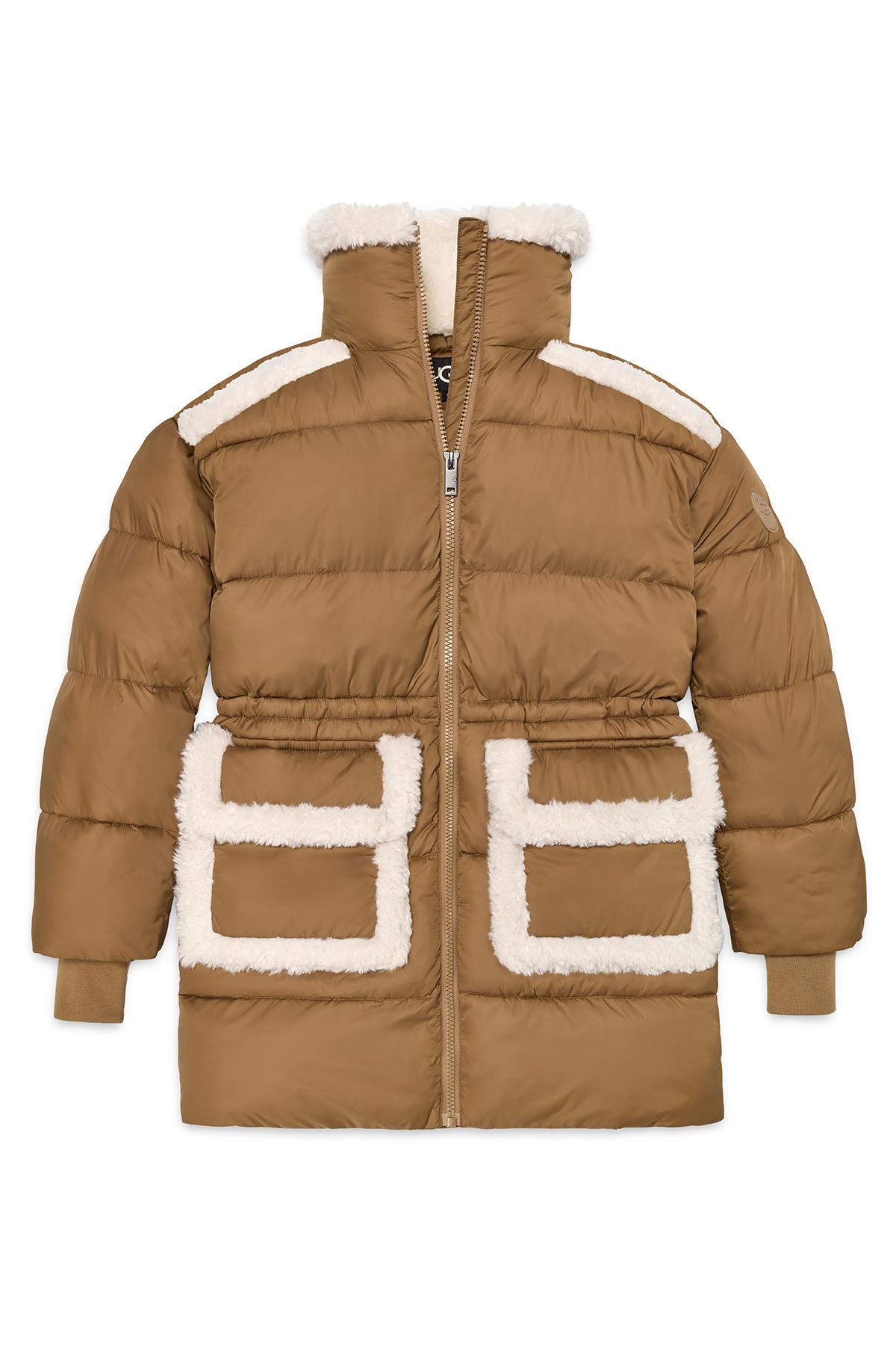 W AMAL PLUSHSEAM PUFFER COAT CHESTNUT (TABA)