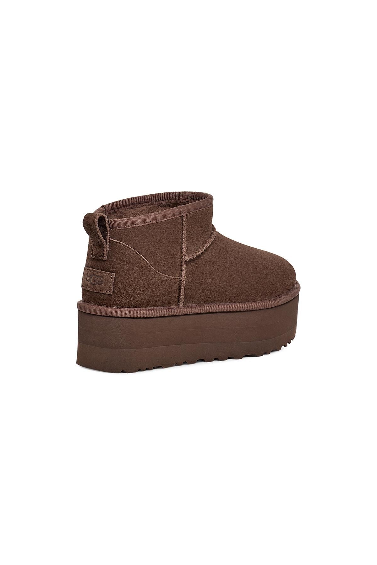 UGG 新品未使用Burnt Cedar ウルトラ ミニ プラットフォーム　24 W CLASSIC ULTRA MINI PLATFORM BURNT CEDAR