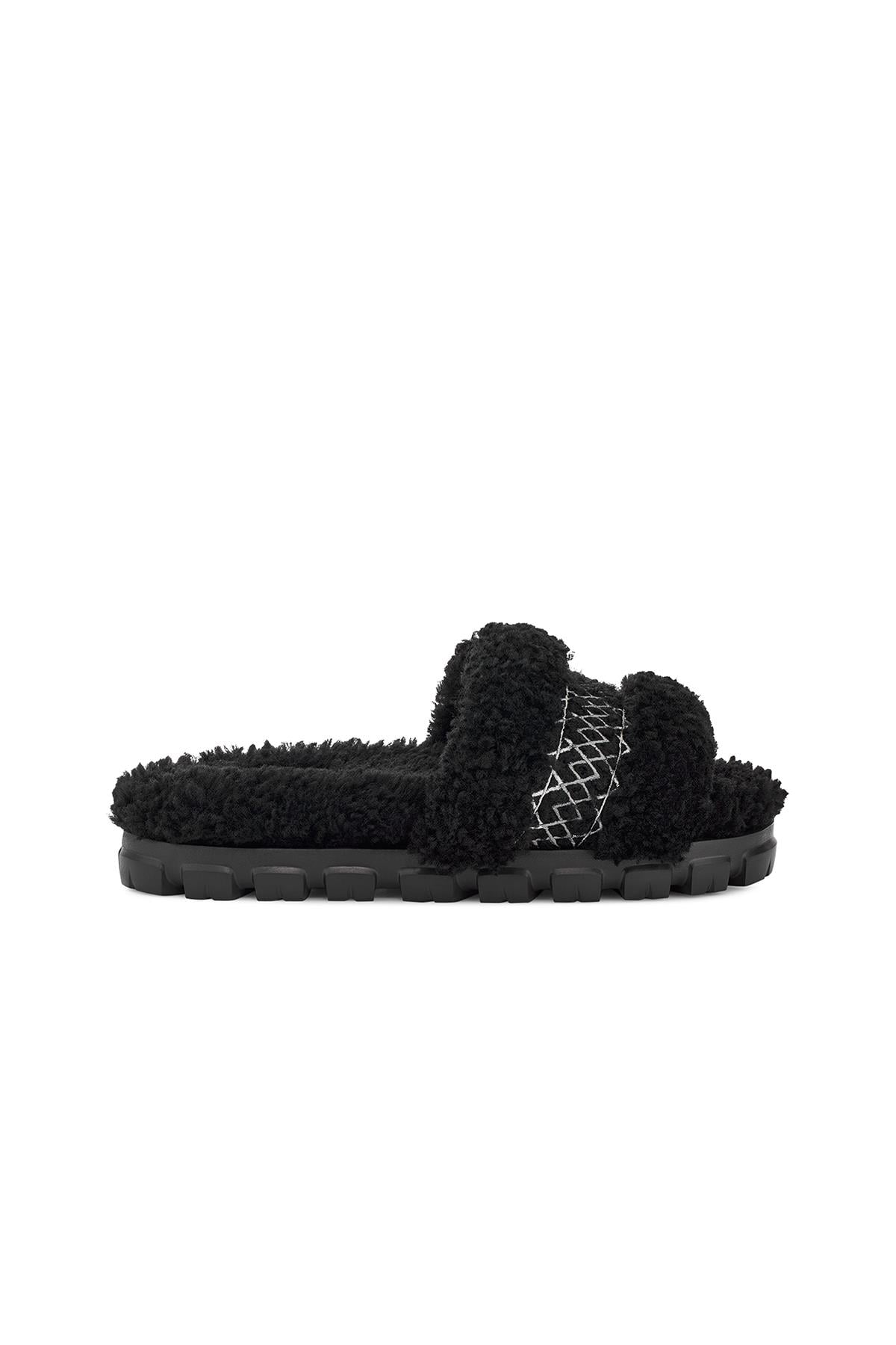 W COZETTA UGG BRAID BLACK (SIYAH)