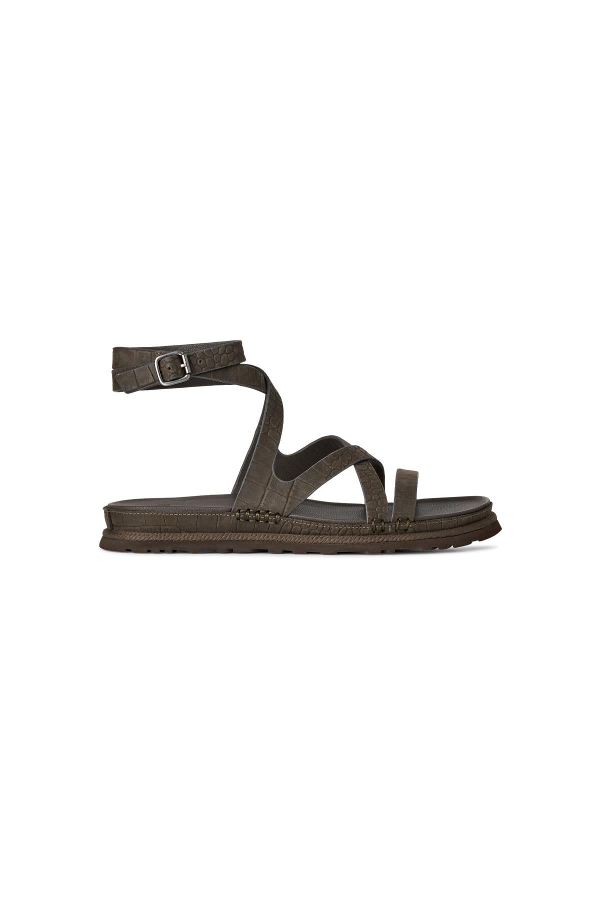 W GOLDENGAZE EMBOSSED ANKLE WRAP DENSE SMOKE