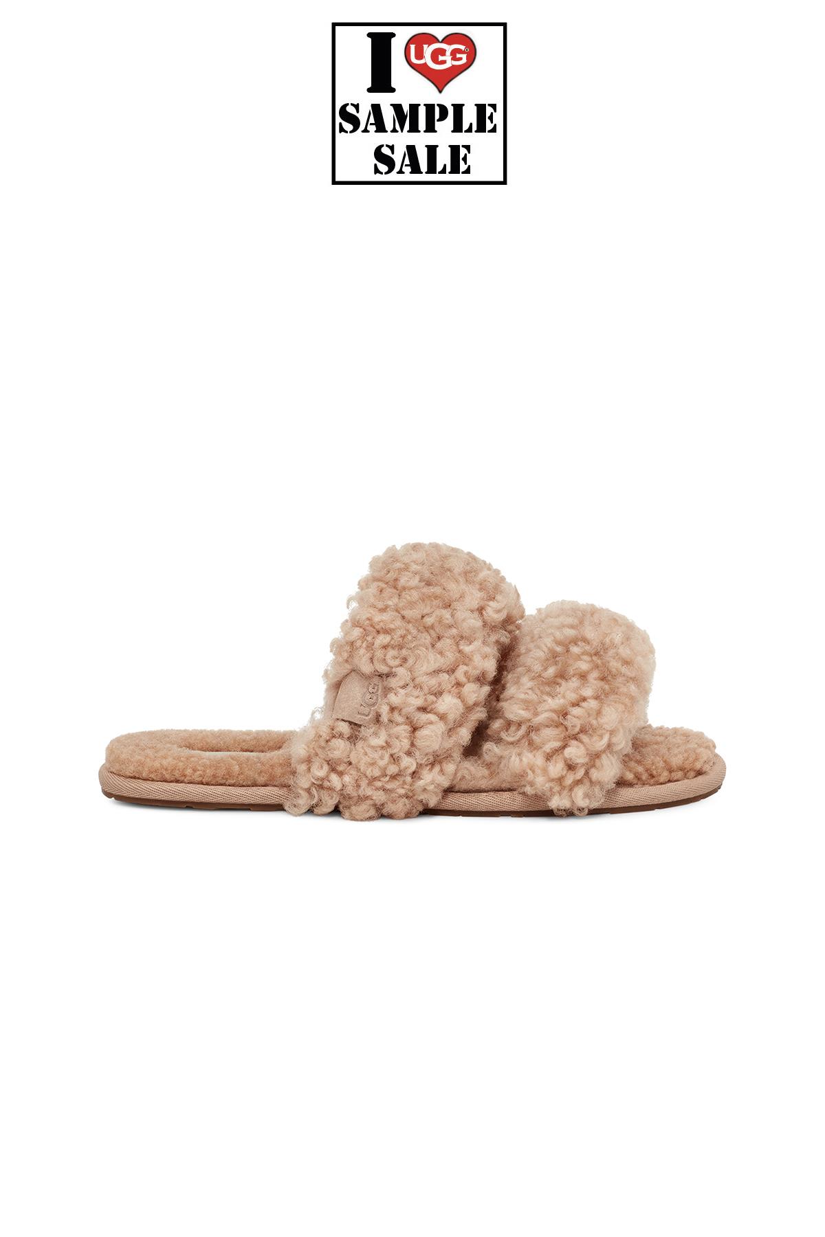 W MAXI CURLY SCUFFETTA SAND (KUM RENGI)