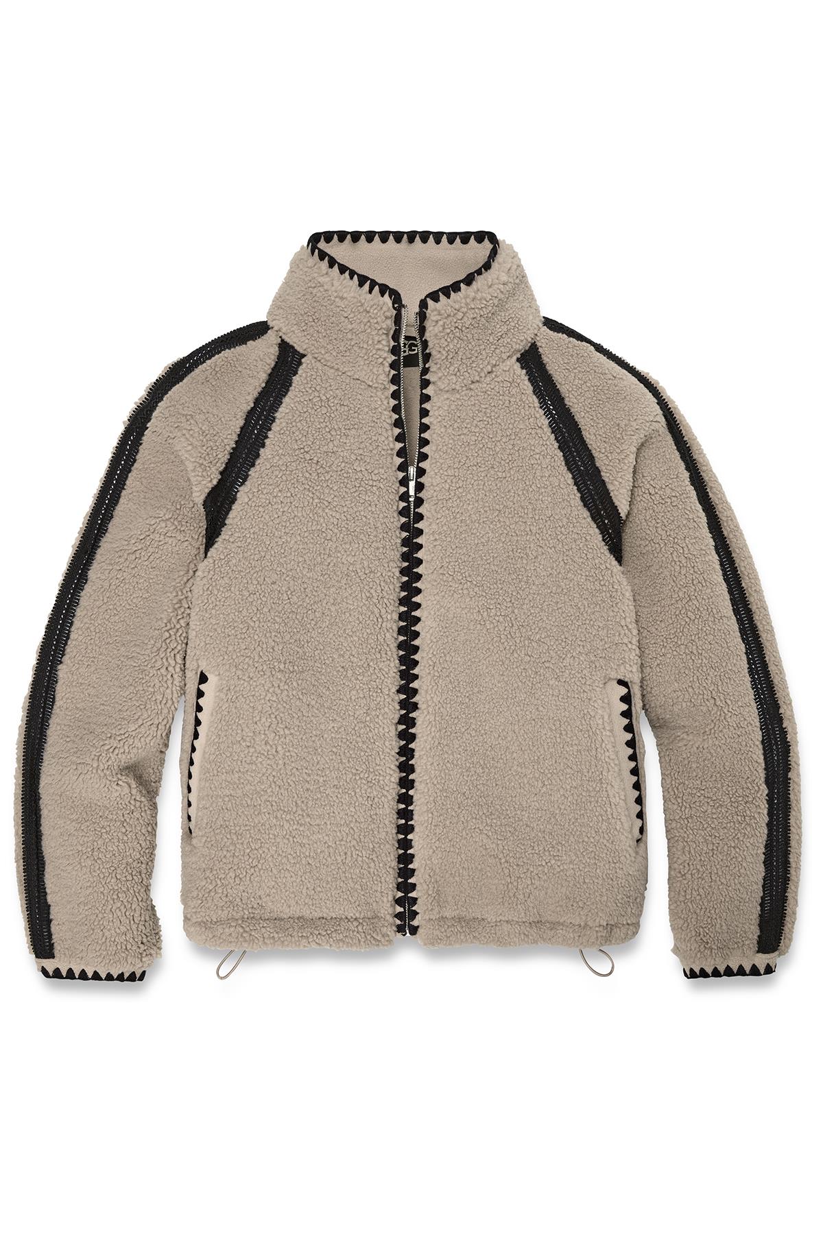 W NIKIA CROCHET UGGFLUFF JACKET PUTTY