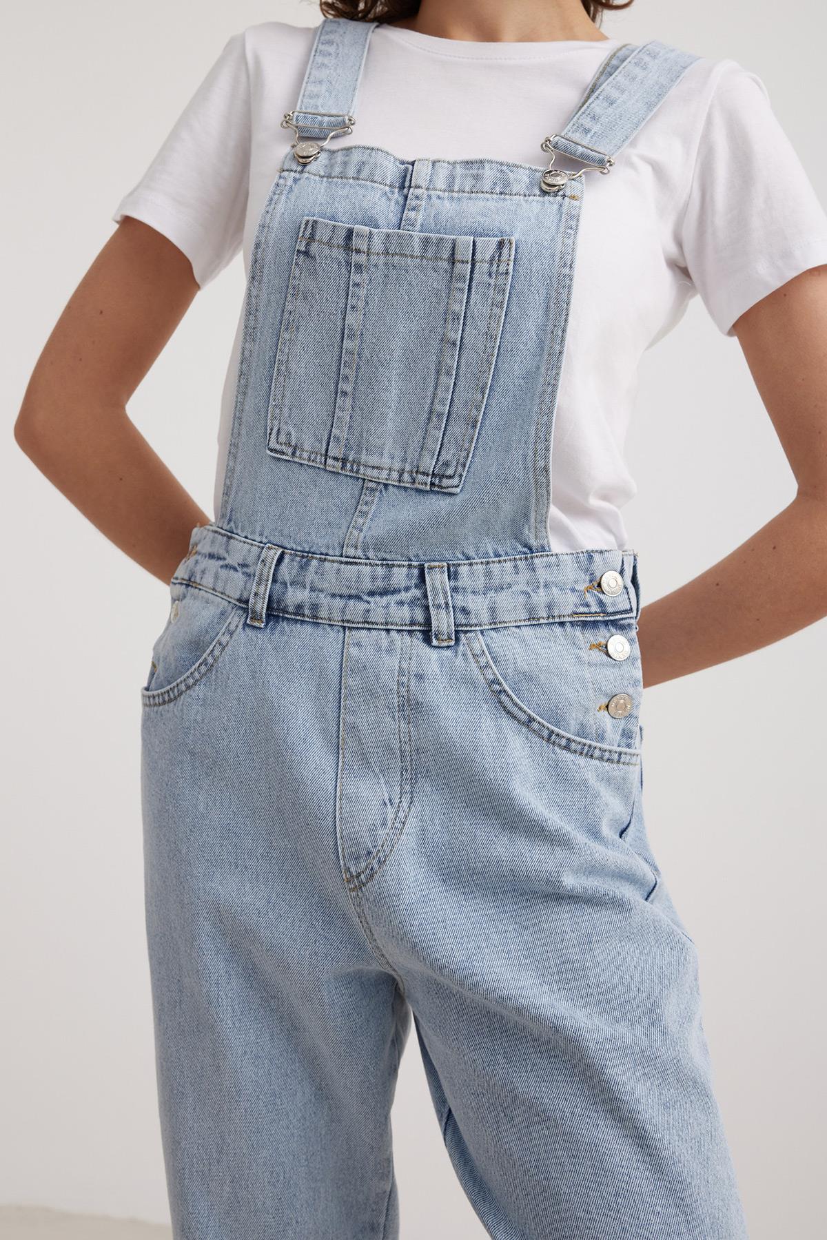Womens Long Salopet BLUE