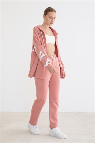 Beli Lastikli Bağlamalı Pantolon PUDRA