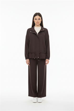 Beli Lastikli Oysho Pantolon KAHVE