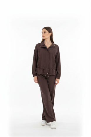 Beli Lastikli Oysho Pantolon KAHVE