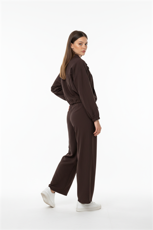 Beli Lastikli Oysho Pantolon KAHVE