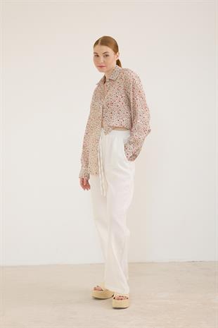 Desenli Uzun Kollu Gömlek ÇITIR DESEN