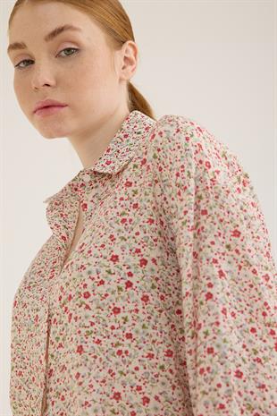 Desenli Uzun Kollu Gömlek ÇITIR DESEN