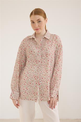 Desenli Uzun Kollu Gömlek ÇITIR DESEN